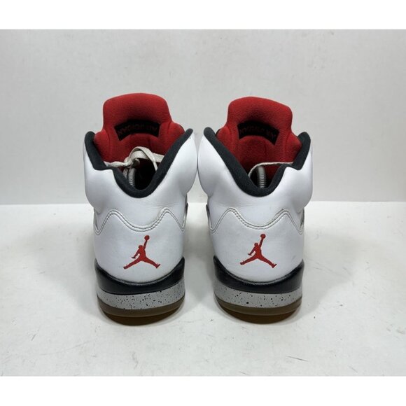 Nike Air Jordan 5 Retro White Cement 136027-104 Men’s Size 10 Leather‎ Shoes